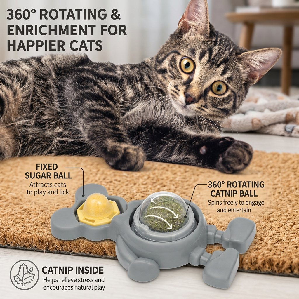 Catnip Ball Chew & Play Toy