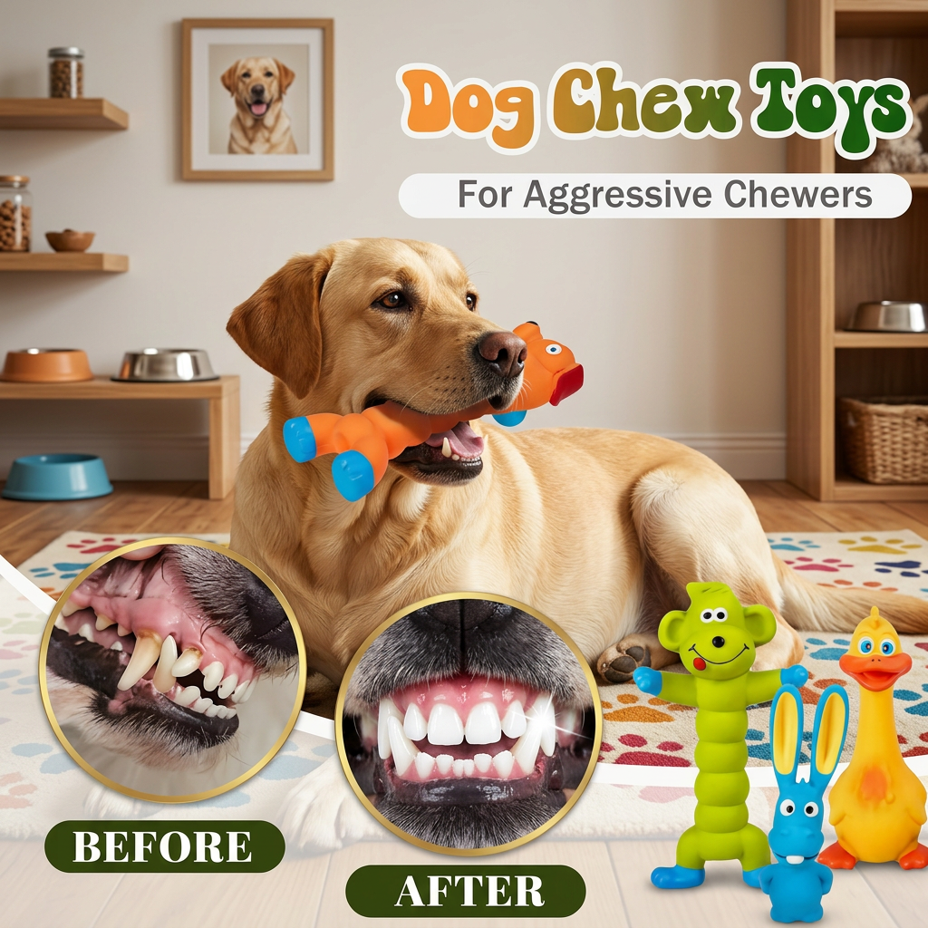 Natural Latex Dog Chew & Play Toy