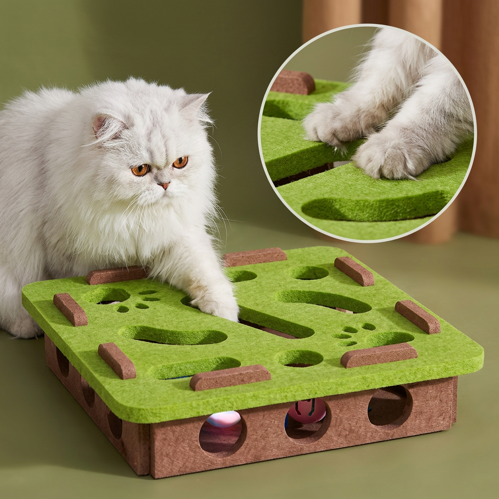 Felt Cat Puzzle Activity Box
