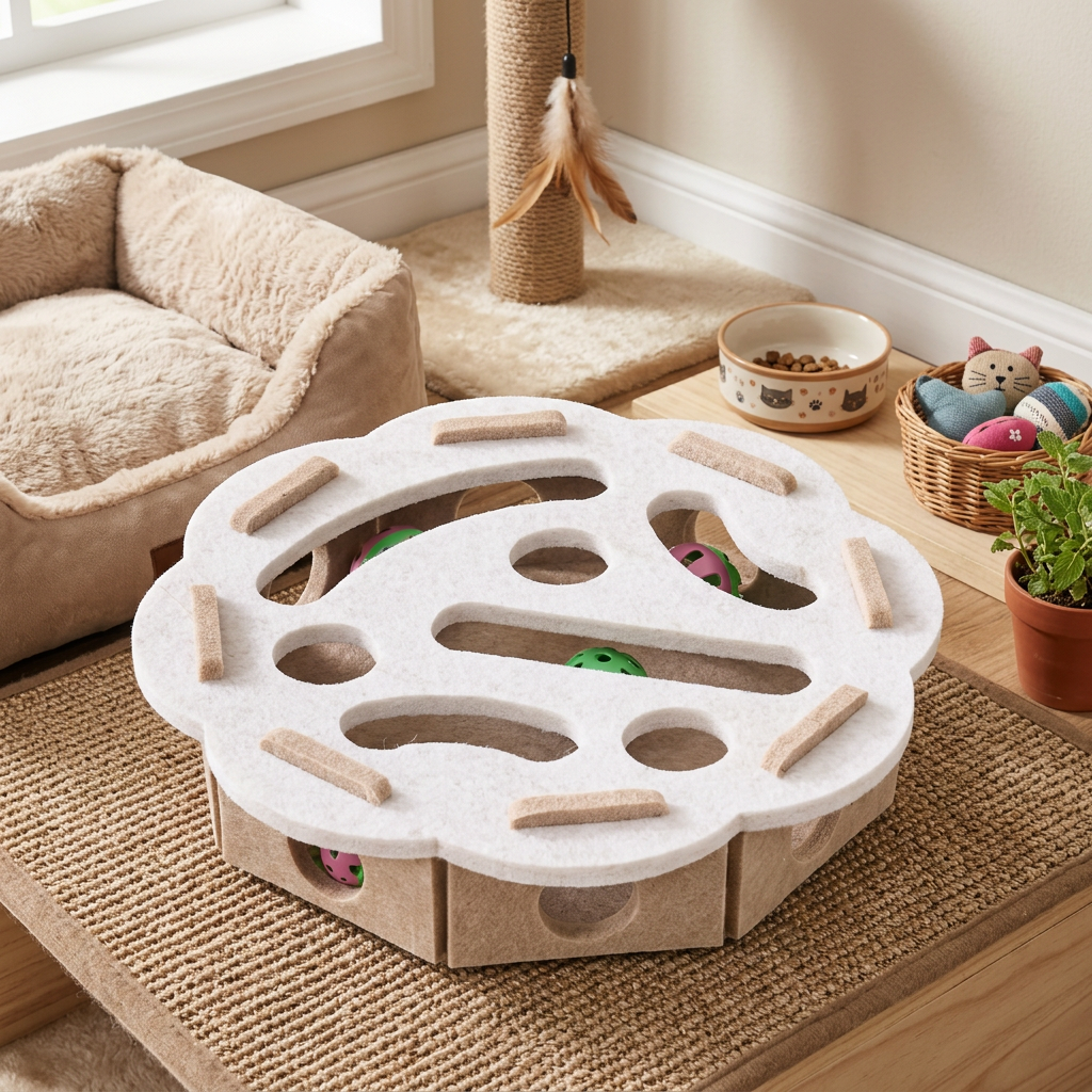 Felt Cat Puzzle Activity Box