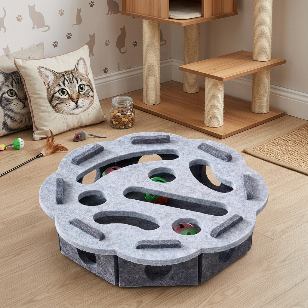Felt Cat Puzzle Activity Box