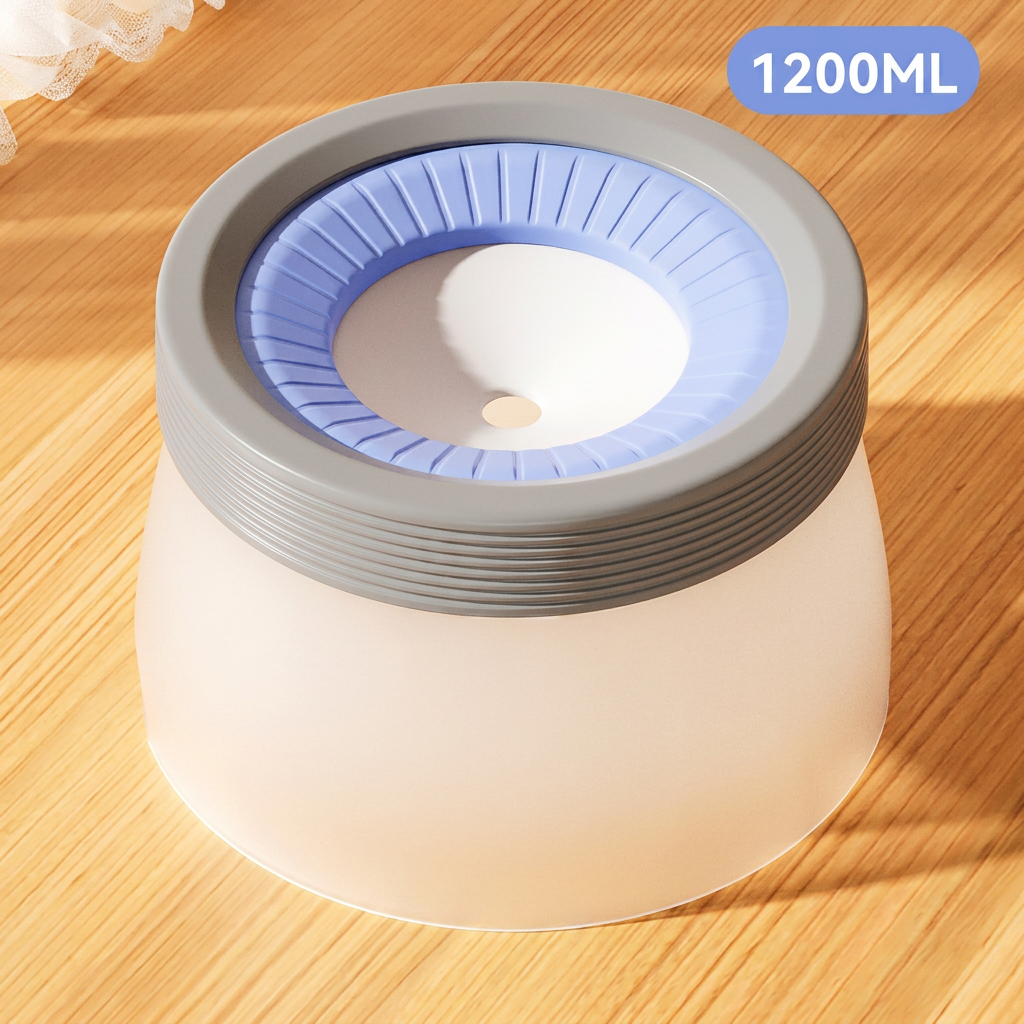 Reduced-Spill Dog Drinking Bowl
