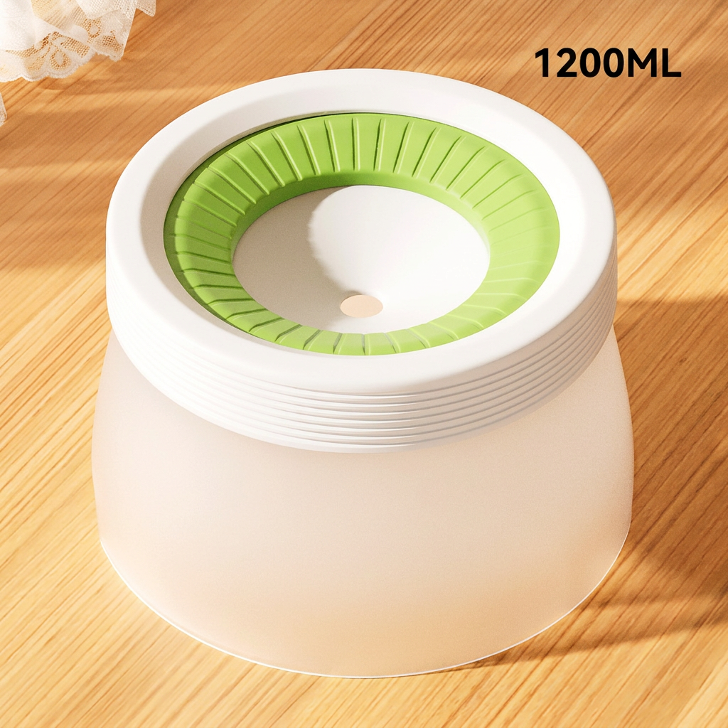 Reduced-Spill Dog Drinking Bowl