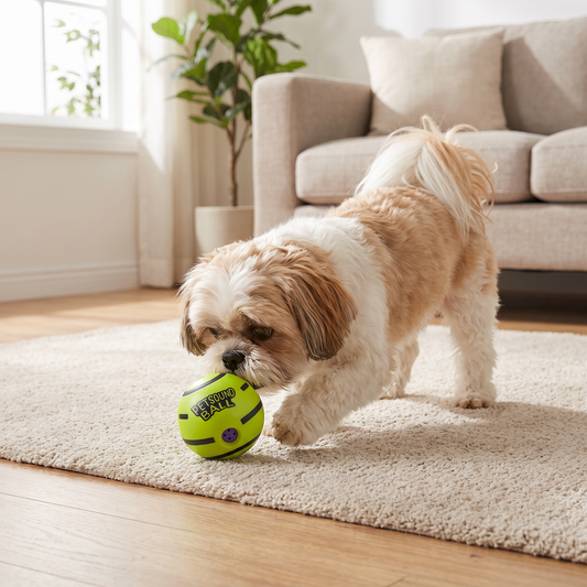 Squeaky Wobbling Dog Play Ball