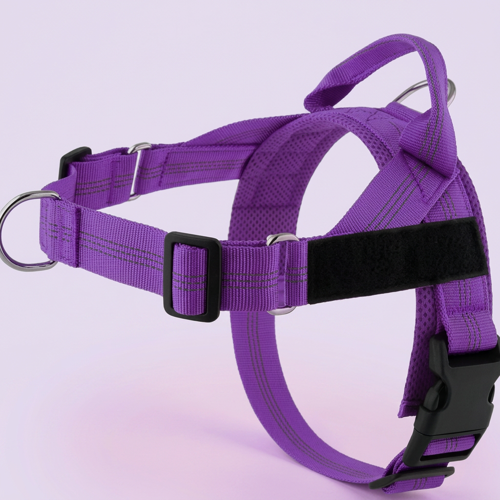 Reflective Dog Harness with Personalised Name Patch