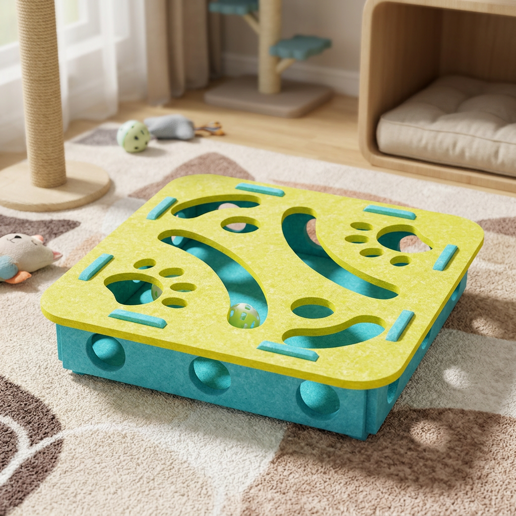 Felt Cat Puzzle Activity Box