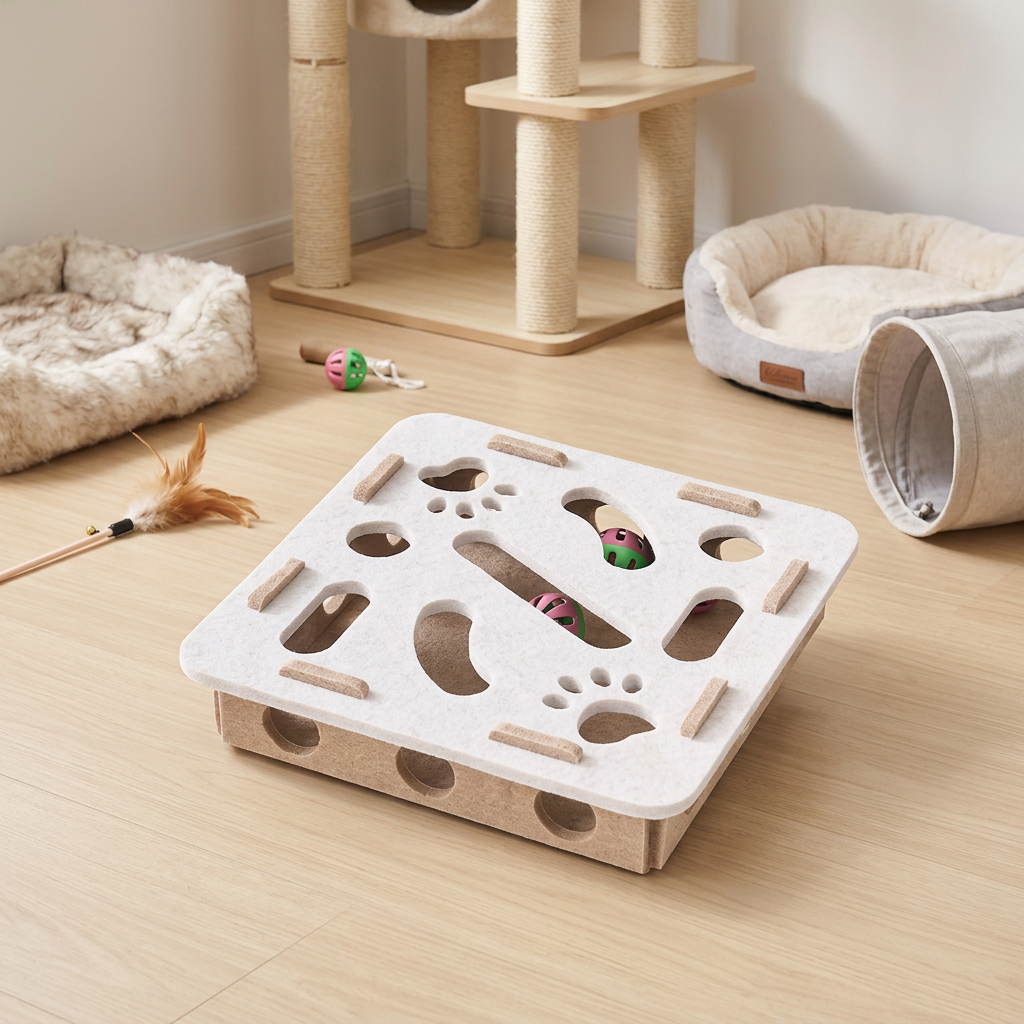 Felt Cat Puzzle Activity Box