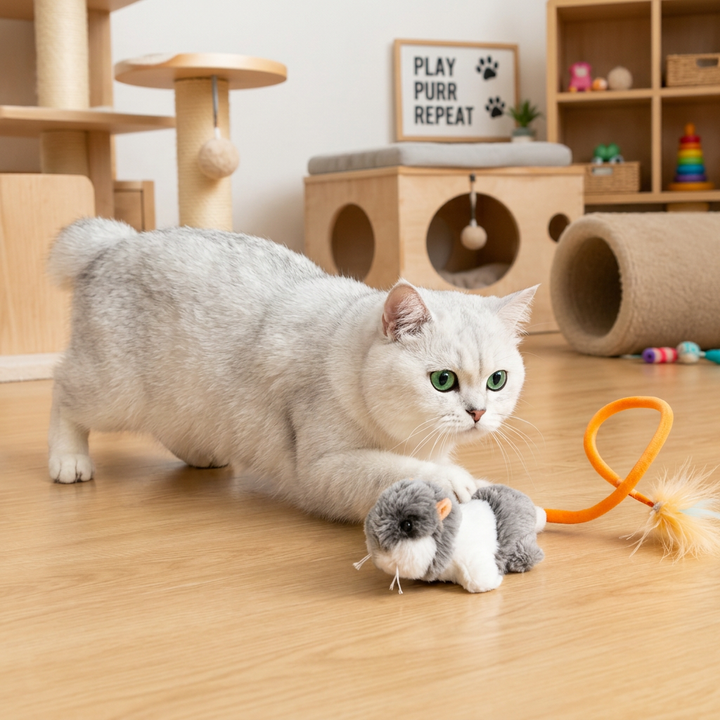 Wriggling-Tail Mouse Cat Toy