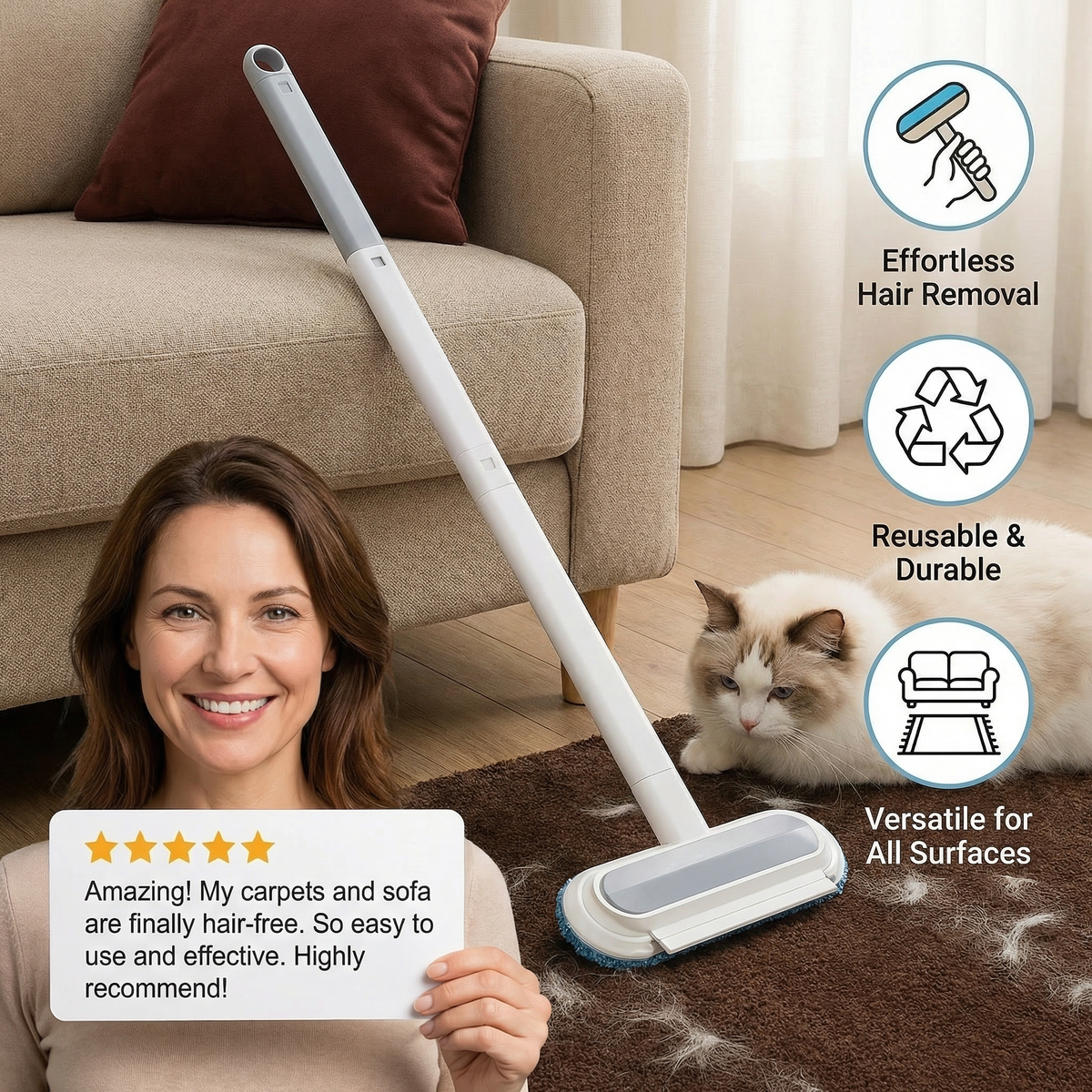 Everyday Pet Hair Removal Tool