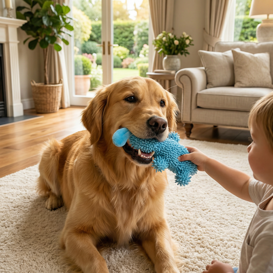 Giggling Textured Dog Play Toy