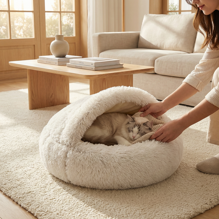 Cosy Cat Cave & Open Lounge Bed