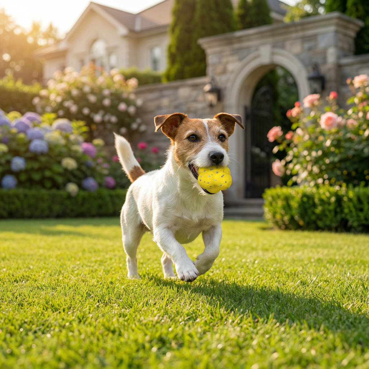 Bouncing Dog Play Ball in Canine-Friendly Colours
