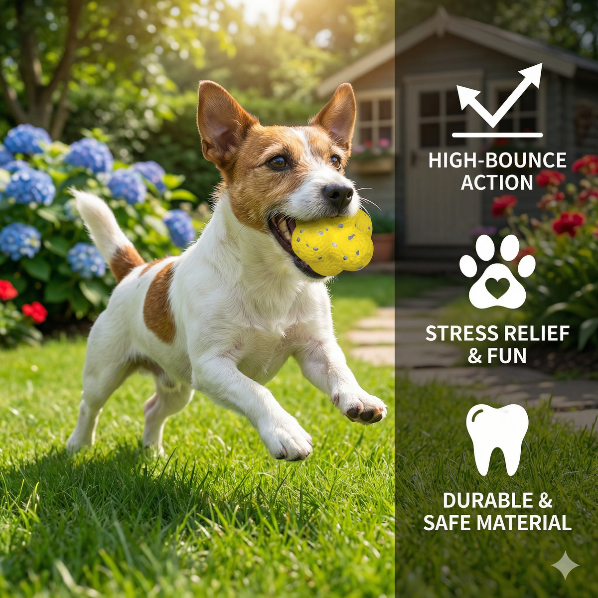 Bouncing Dog Play Ball in Canine-Friendly Colours