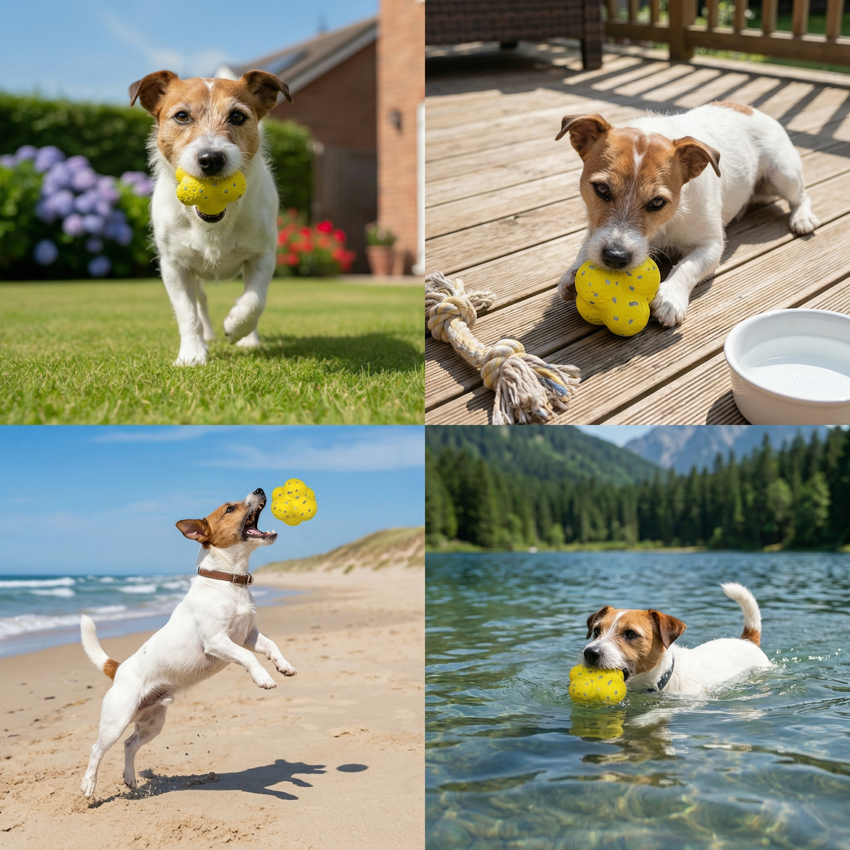 Bouncing Dog Play Ball in Canine-Friendly Colours