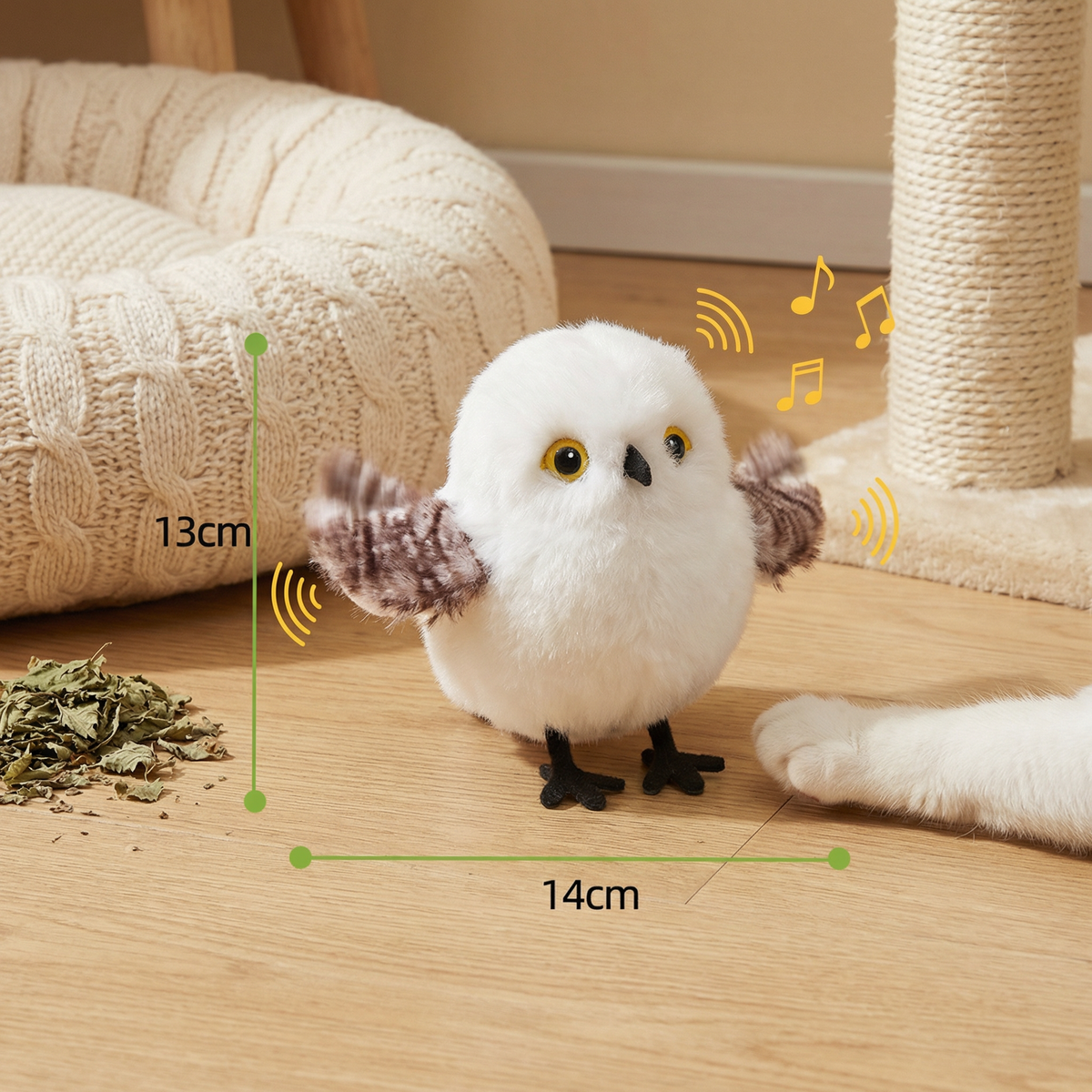 Chirping & Fluttering Bird Cat Toy