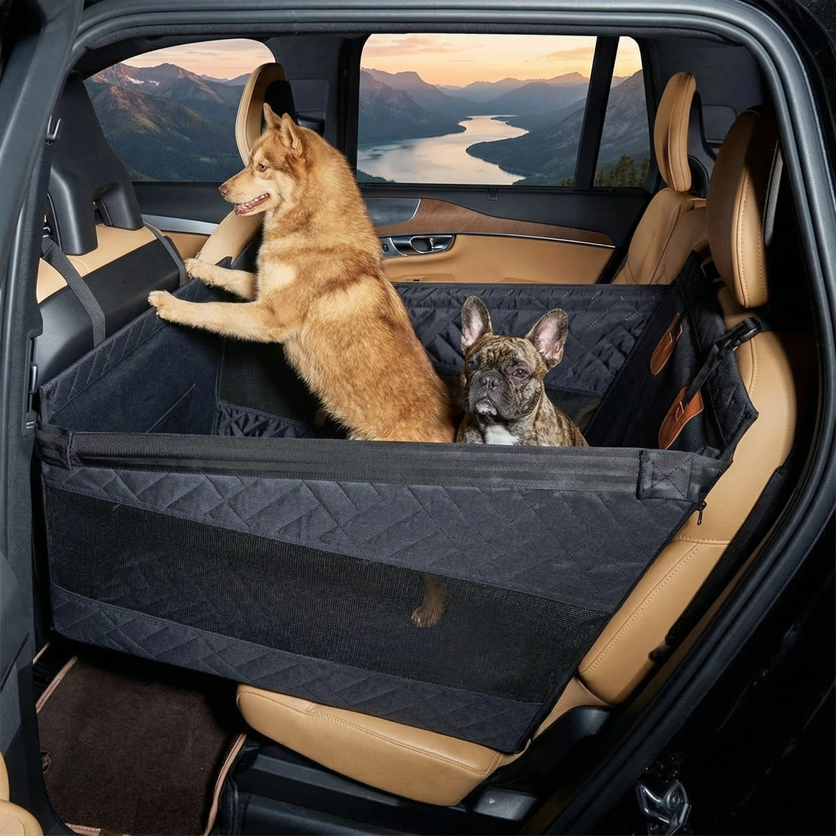 Single-Seat Hard-Base Dog Car Extension