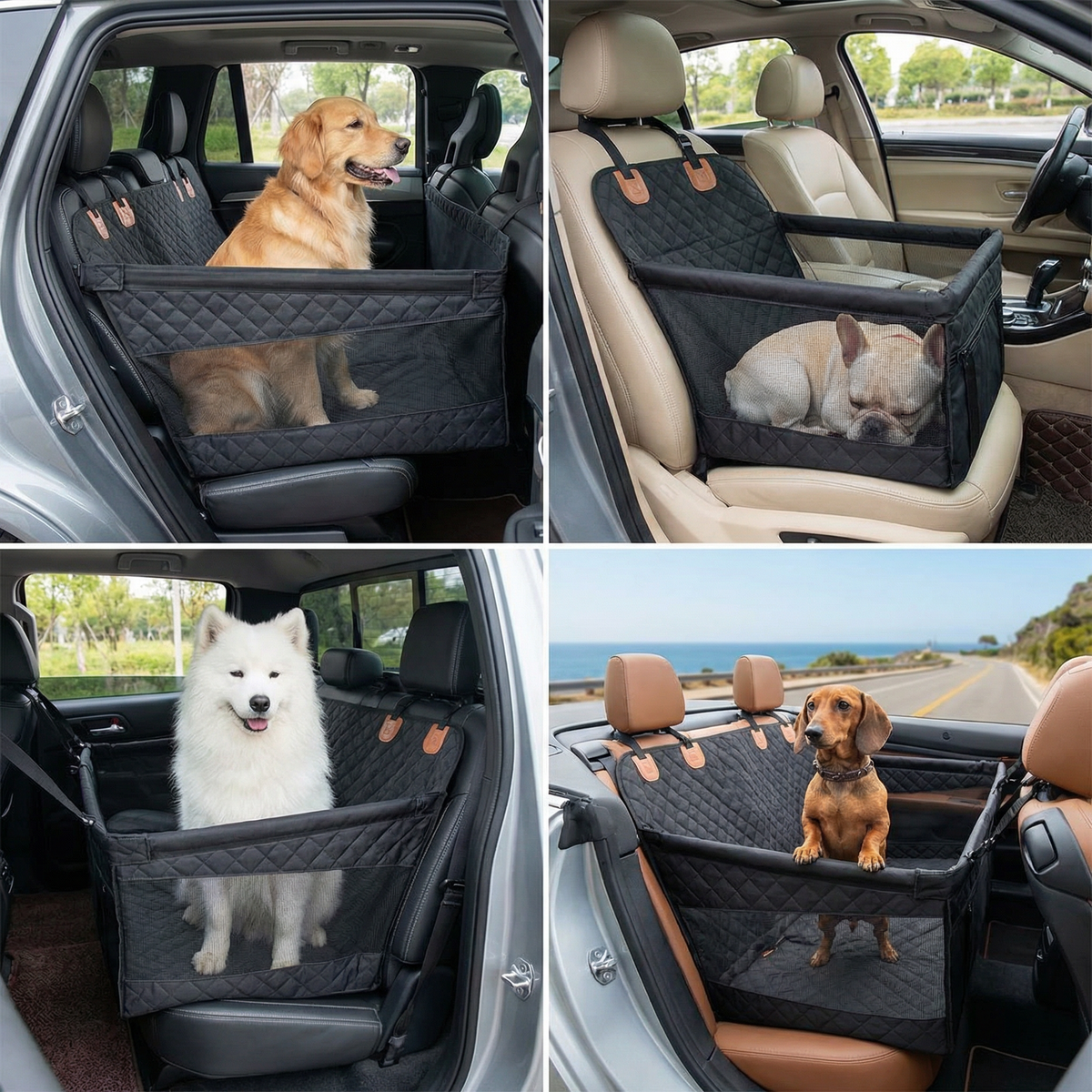 Single-Seat Hard-Base Dog Car Extension