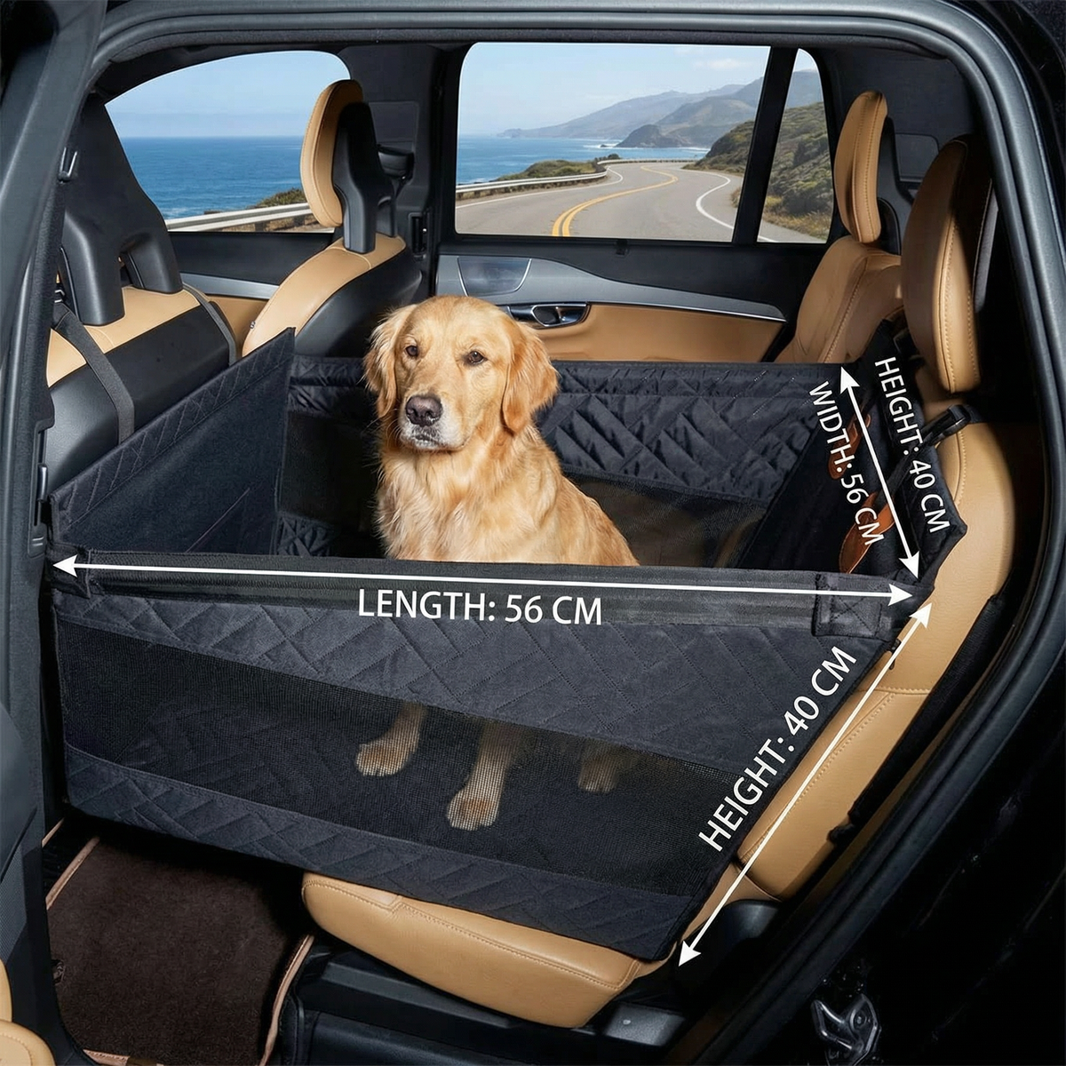 Single-Seat Hard-Base Dog Car Extension