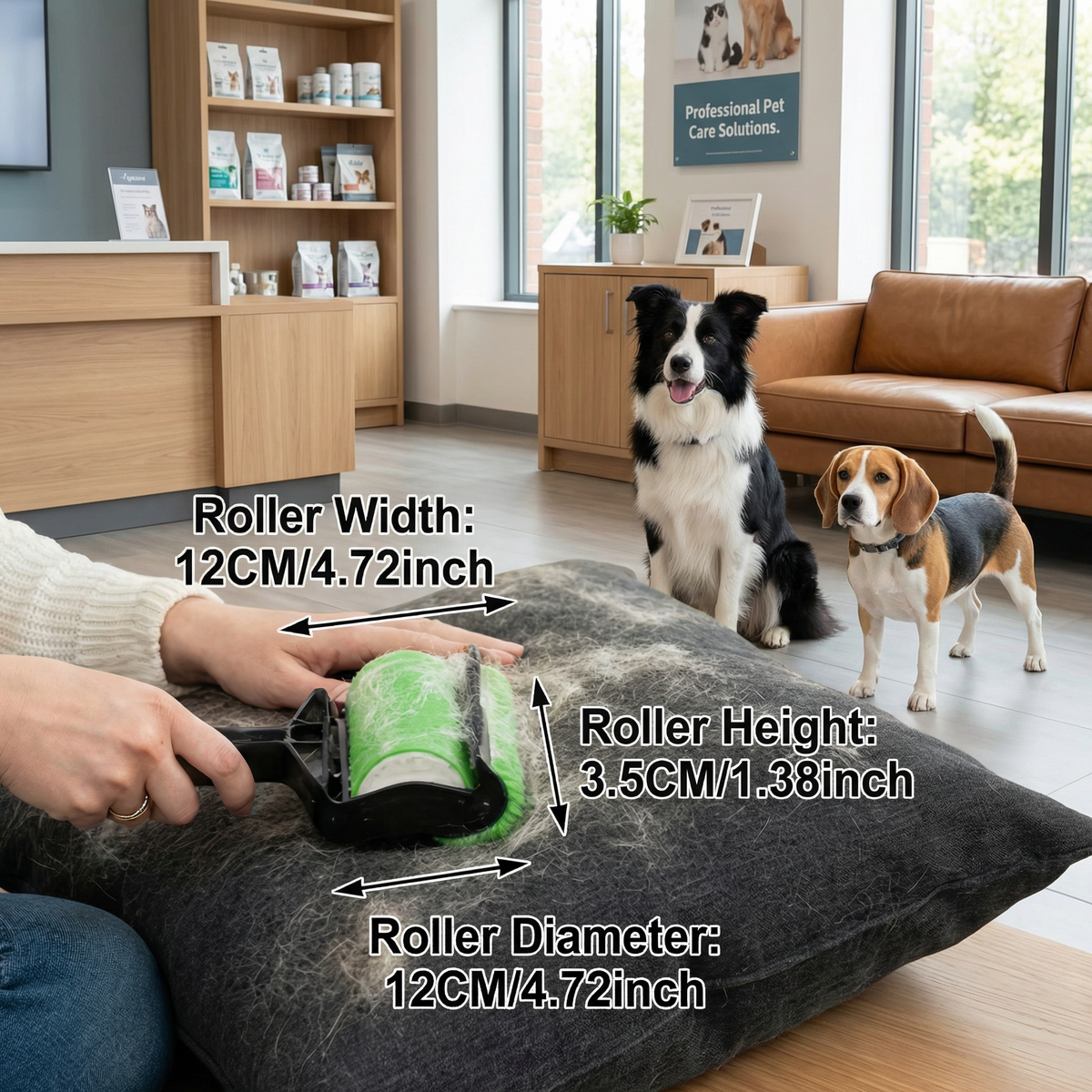 Reusable 3-in-1 Pet Fur Cleaning Brush