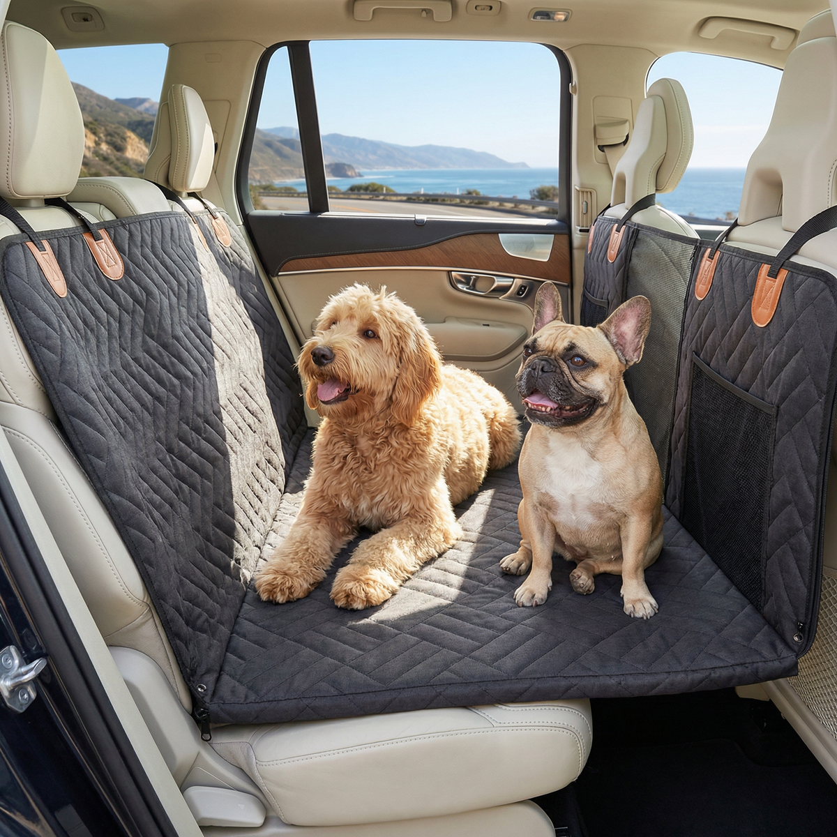 Hard-Base Dog Car Seat Extension