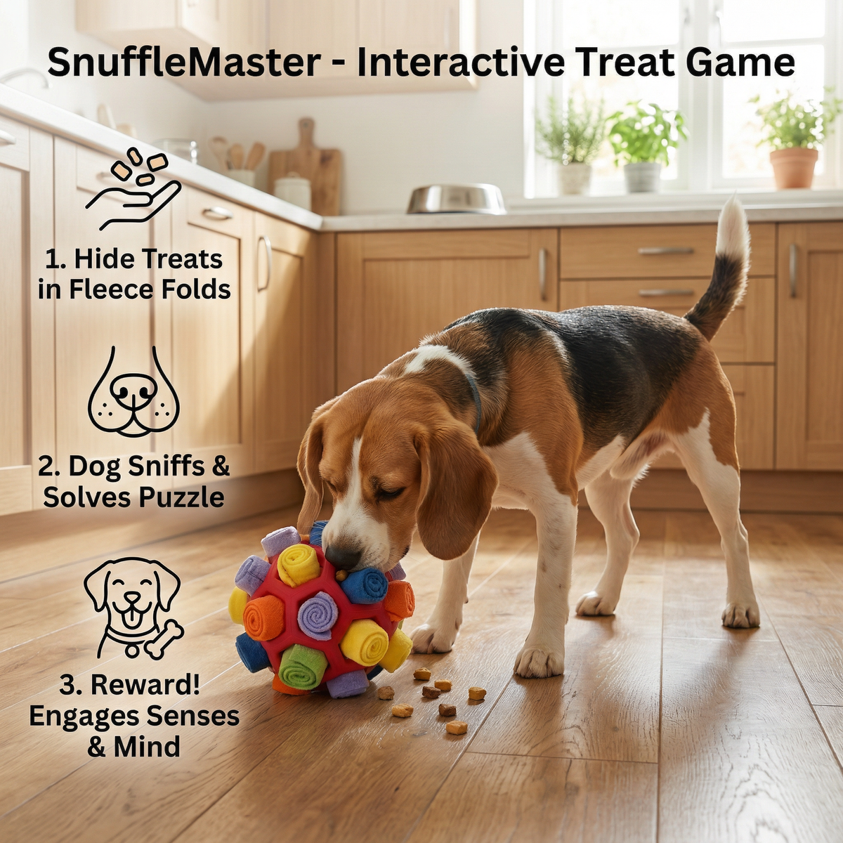 Dog Snuffle & Hidden-Treat Activity Game