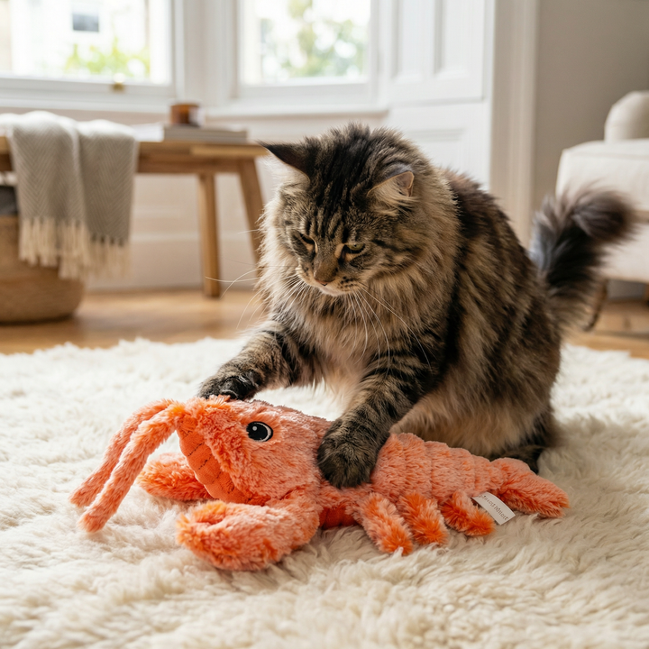 Moving Lobster Cat Activity Toy