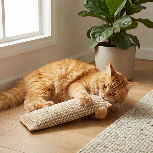 Hemp Rope Catnip Scratch & Play Pad