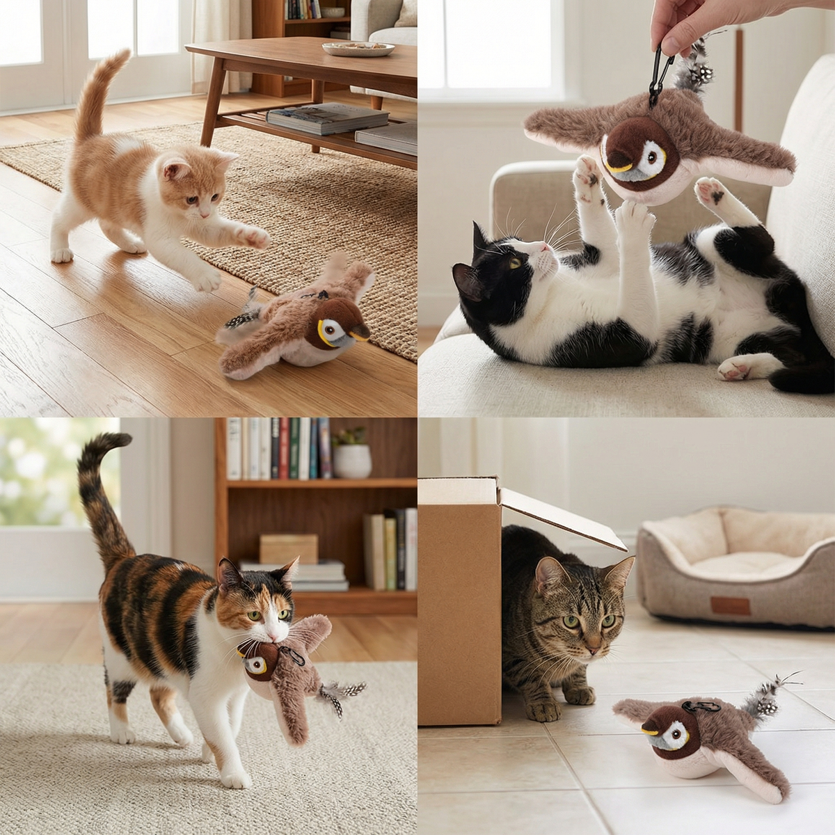 Flapping Bird Activity Toy for Cats