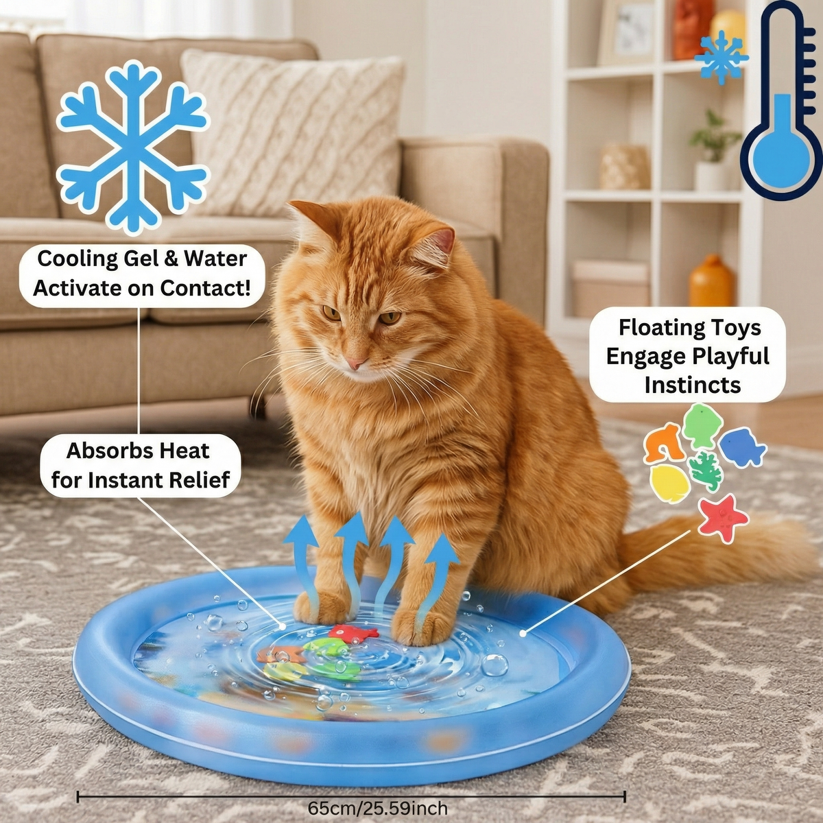 Cat Cooling Water Play Bed — Version 2.0
