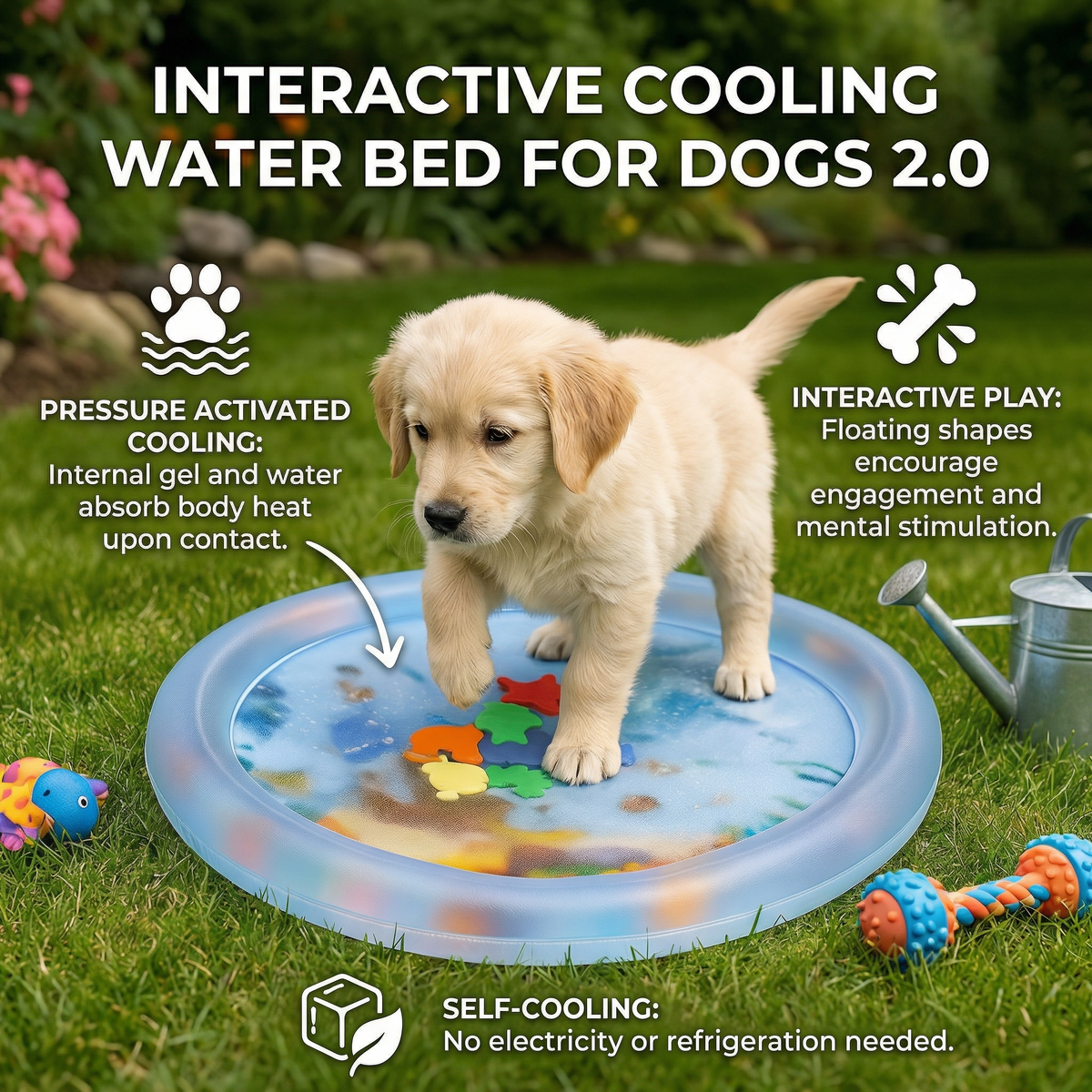 Dog Cooling Water Play Bed — Version 2.0