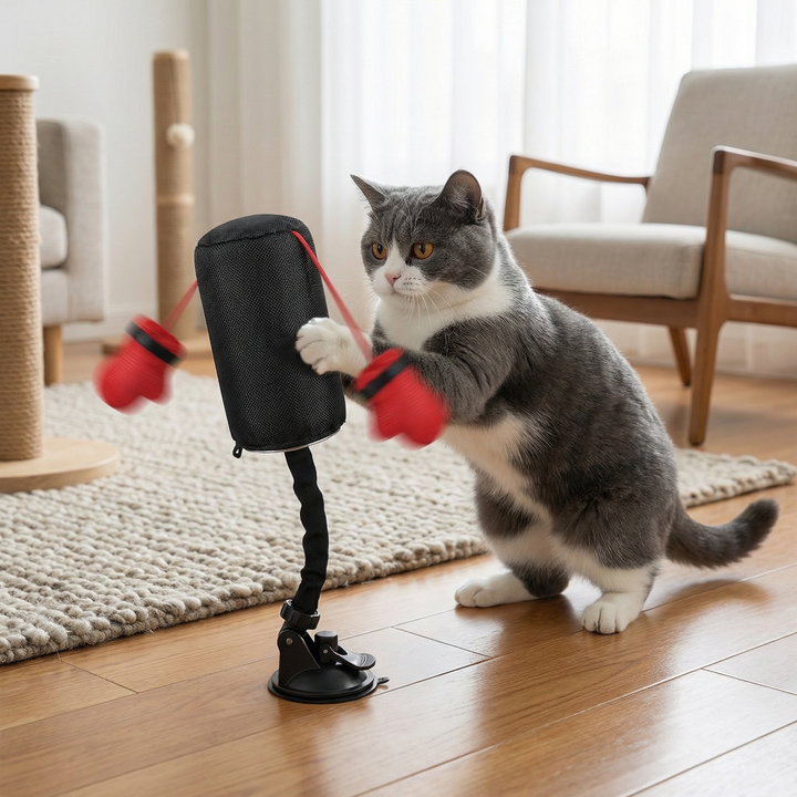 Cat Punching Bag Play Toy