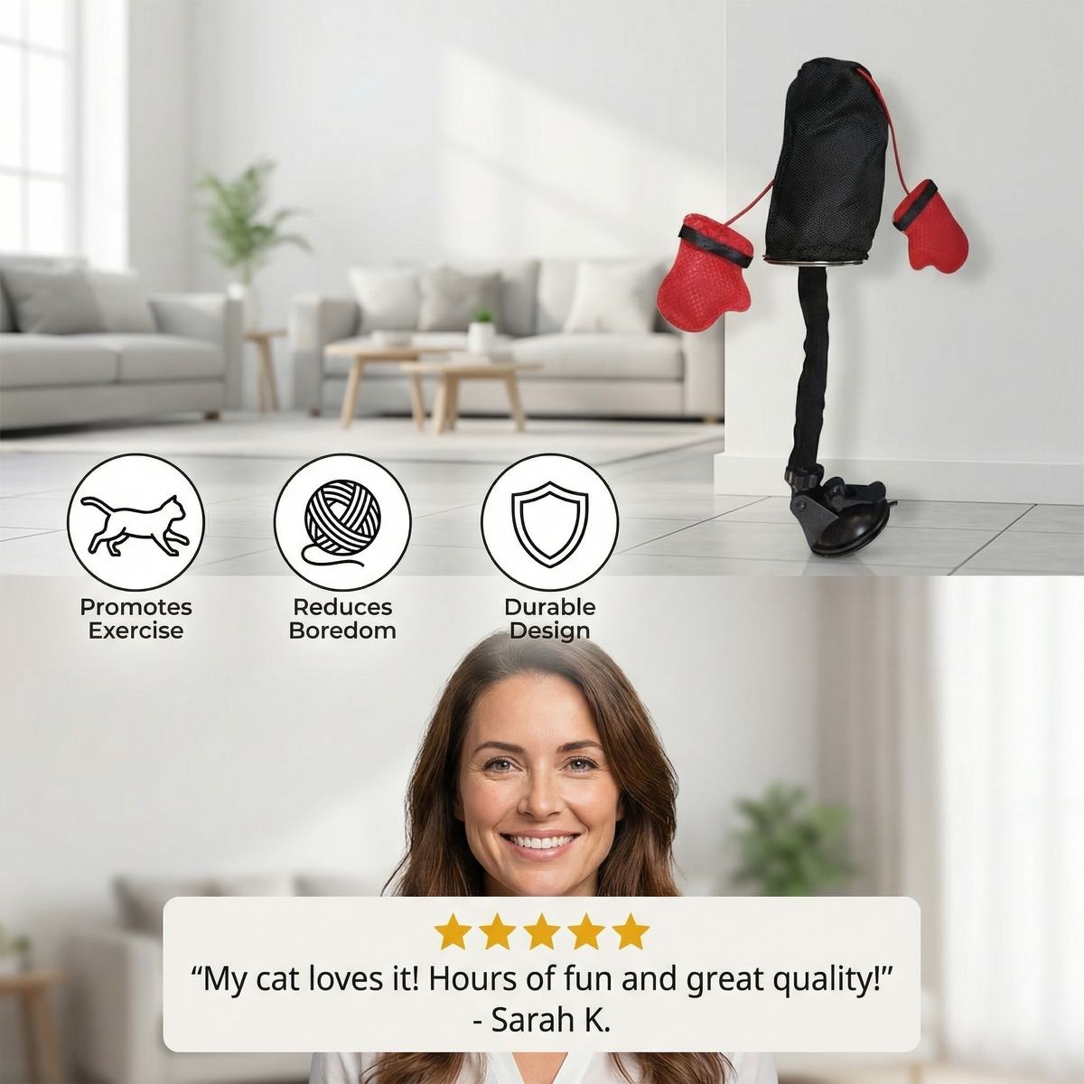 Cat Punching Bag Play Toy