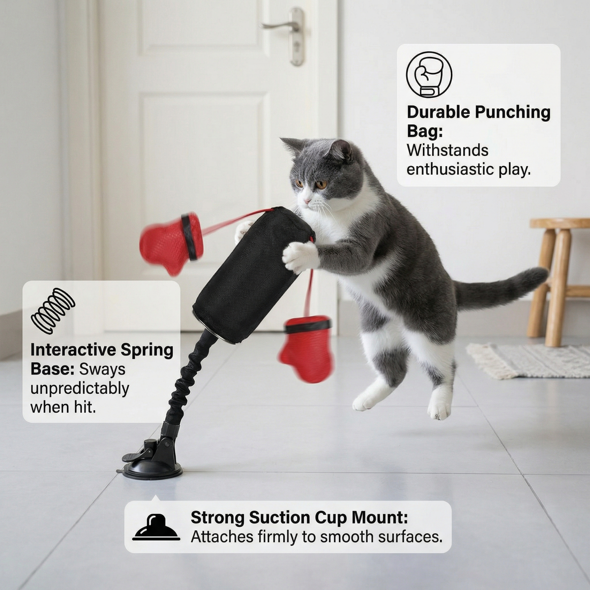 Cat Punching Bag Play Toy