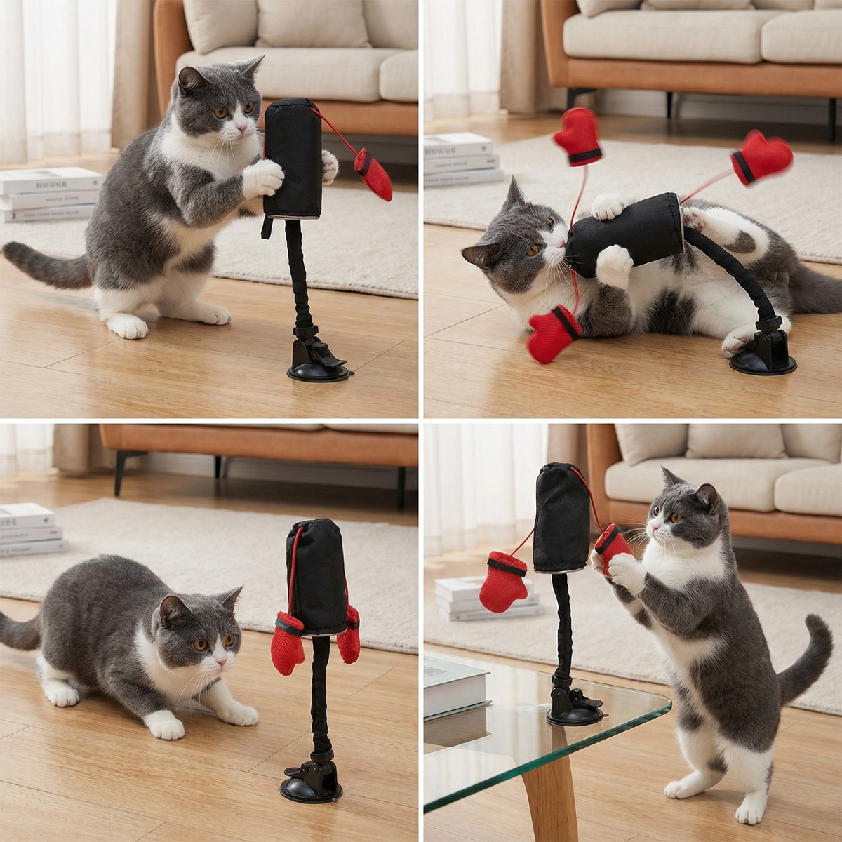 Cat Punching Bag Play Toy
