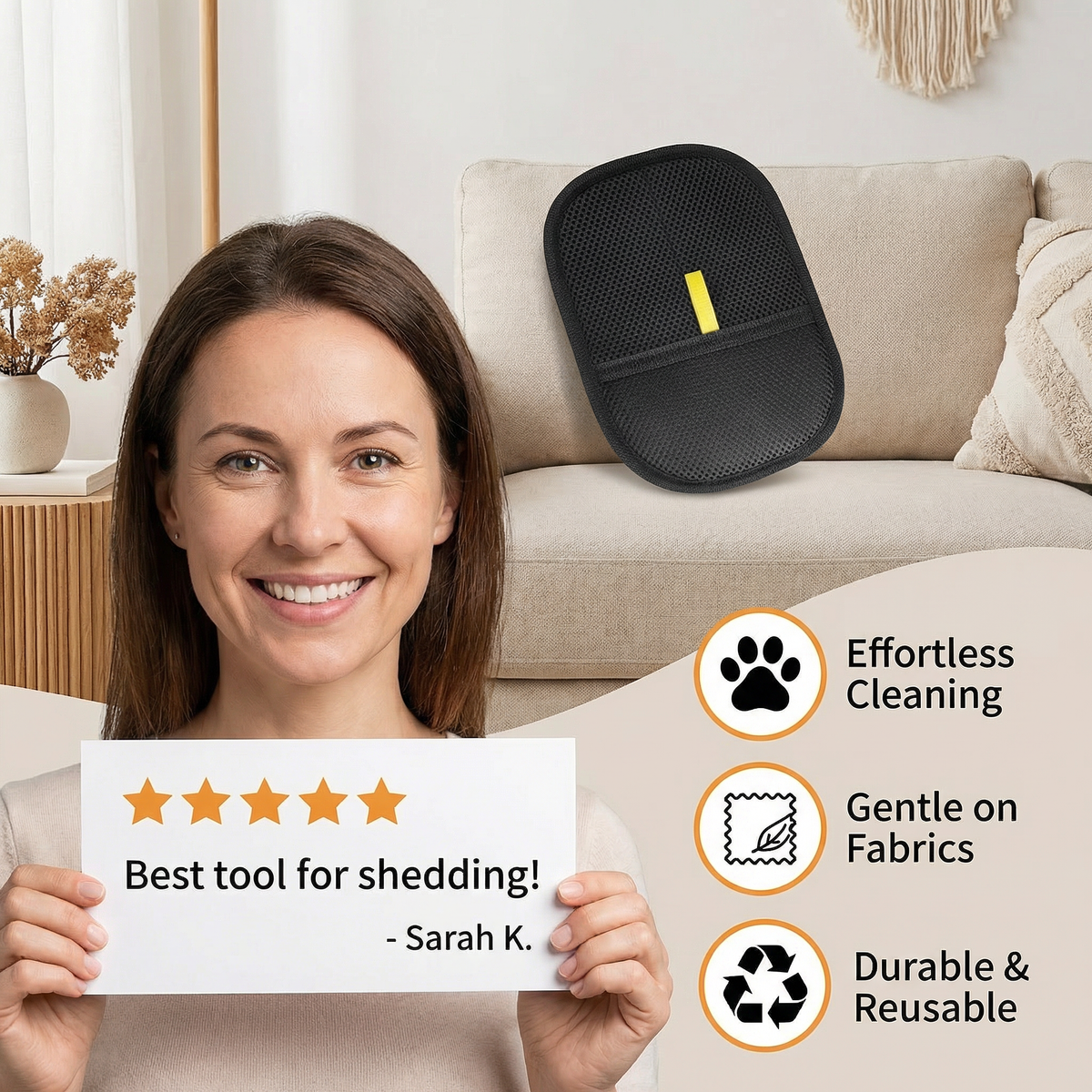 Reusable Pet Hair Cleaning Glove