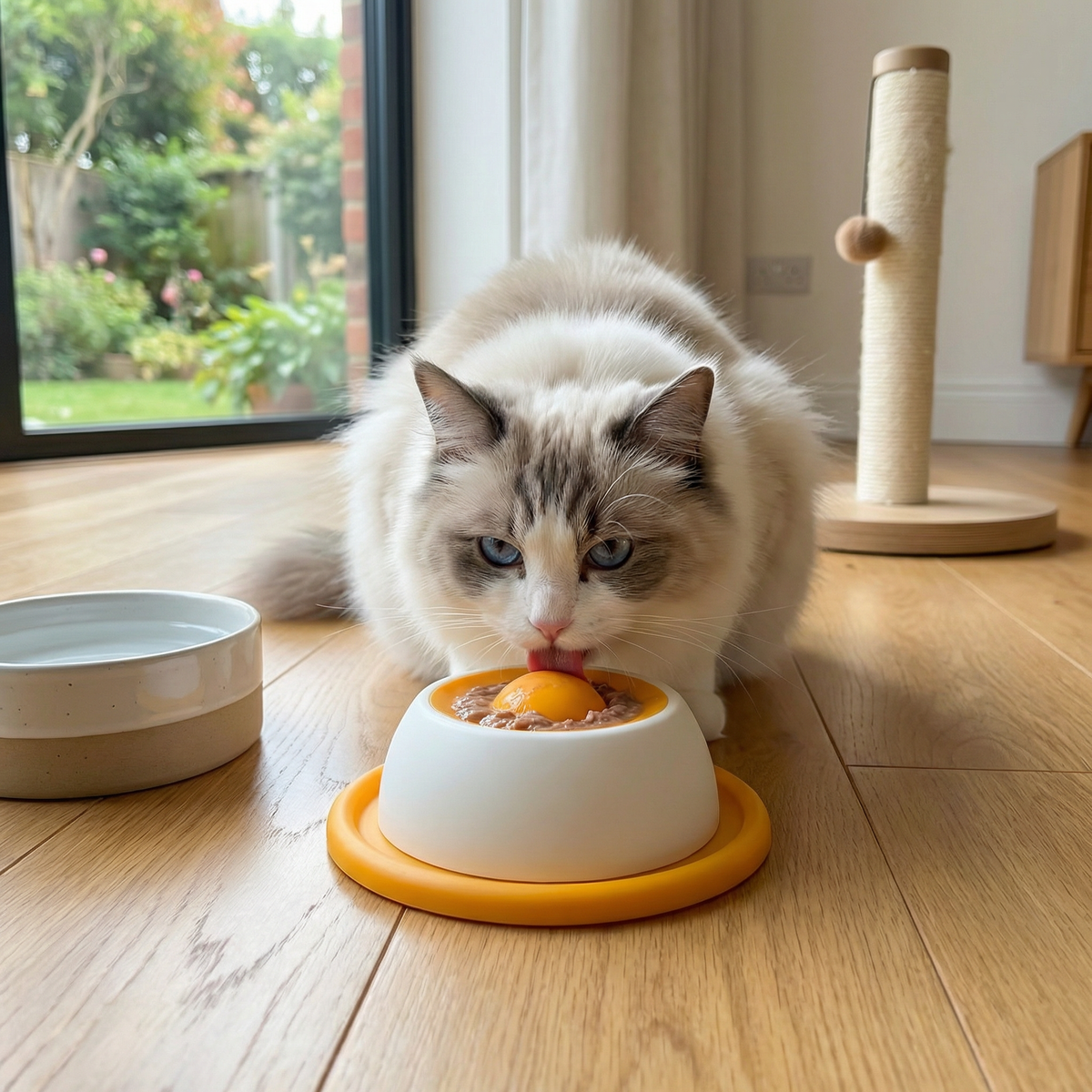 Textured Cat Licking Mat & Slow Feeder