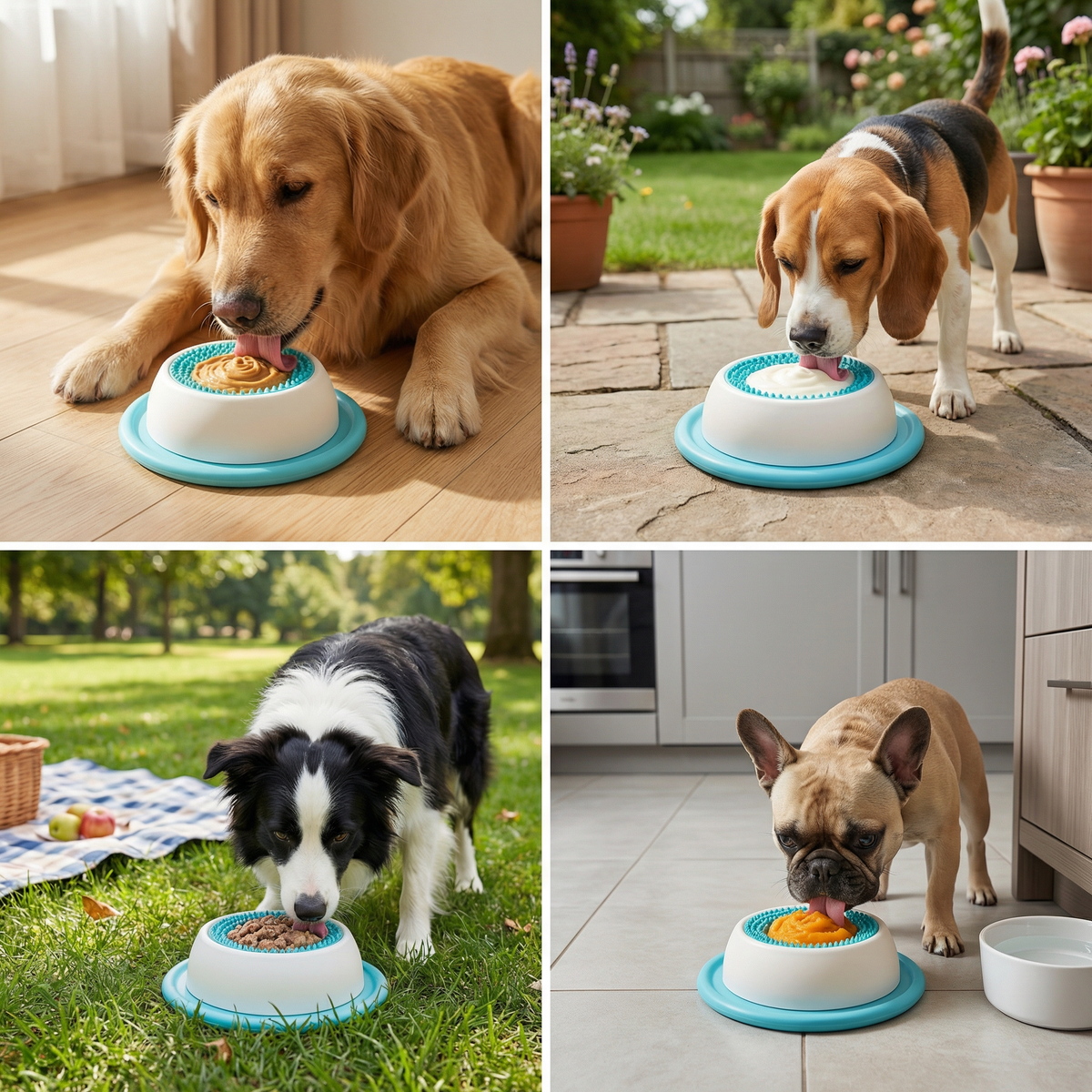 Textured Dog Licking Mat & Slow Feeder