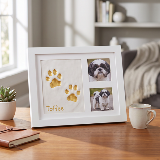 Pet Paw Impression & Photo Frame Kit